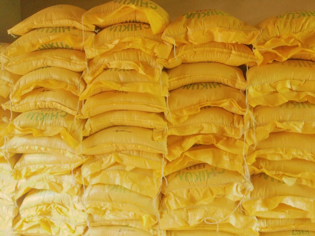 Stack of Poultry feeds